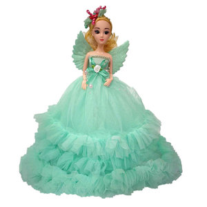 Children Girl Toys Simulation Master Doll White Snow Princess Large Skirt Fashion Donate Life Day Gift 30 cm
