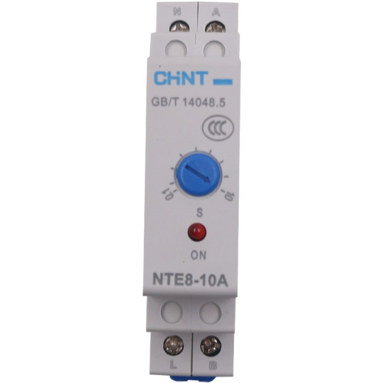 Relais temporisé chint nte8-10, contrôleur 24v dc, alimenté 480v ac