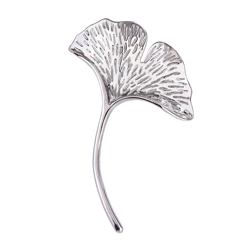 Avalaya Broche De Hoja De Arce De Cristal Transparente, Tono
