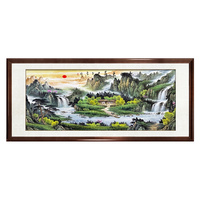 Lucky Fortune Landscape Painting Mountain Living Room Decoration