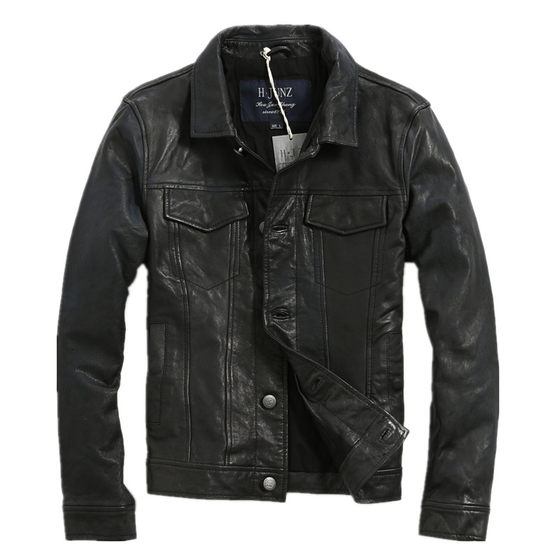 
Men's casual leather jackets, men's motorcycle leather jackets, men's leather jackets, men's retro leather jackets, short genuine leather sheepskin