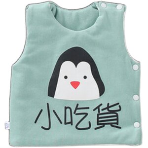 
Newborn vest autumn and winter cotton-filled 0-1 year old male and female baby pure cotton thickened warm waistcoat baby vest 3-6