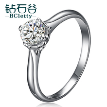 Бриллиантовая долина 18K Золотое бриллиантовое кольцо обручальное обручальное кольцо обручальное бриллиантовое кольцо женское кольцо 30 центов бриллиантовое кольцо женское украшение