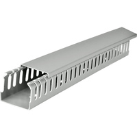 Grey PVC Cable Trunking For Distribution Cabinet