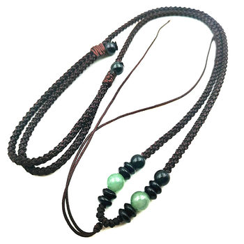 Rope agate tiger eye stone pendant literary sweater chain
