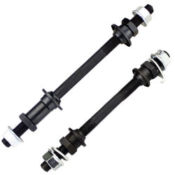 Bicycle hub front and rear axle modified mountain bike