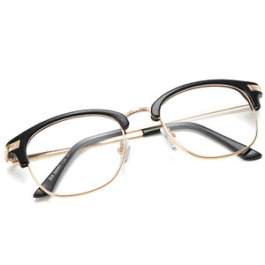 Jacky Xue The same eyeglass frame, retro half frame, radiation proof metal eyeglass frame, with myopia glasses, finished for men and women