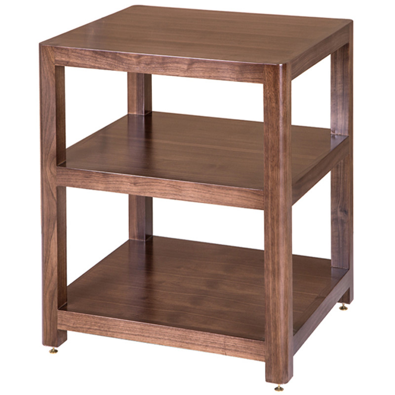 Liaofan Walnut Audio Rack - Solid Wood Amplifier Cabinet