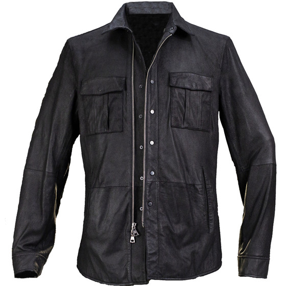 
Lightweight small-fetal sheep! Wear all seasons! Extra American luxury Italian expensive cashmere leather genuine leather jacket for men