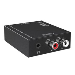 Convertitore Audio Digitale Da Coassiale/fibra Maxtor Mt-da21 A Rca Analogico Lotus Da 3,5 Mm Per Tv Ps4 Collegato A Cuffie Audio