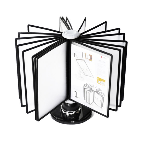 A4 Page-Turning File Rack - Rotating Desktop Display Stand for Menus ...