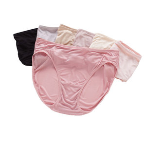 4 free shipping 42 needle genuine silk underwear, 100% mulberry silk women's middle and low waisted underwear, genuine silk triangle pants, 8 colors