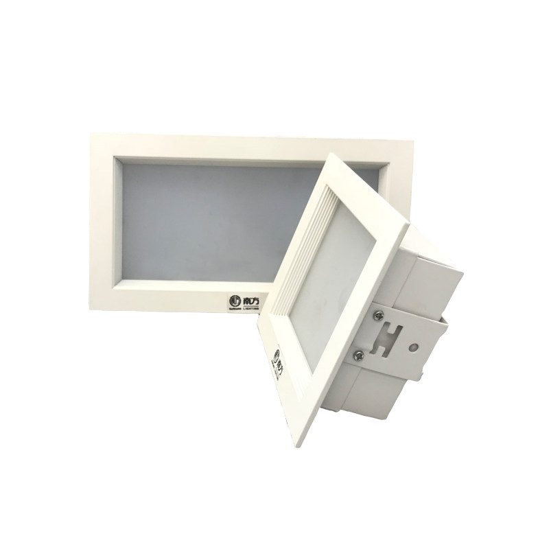 V-TAC Wandlampe Fassung Quadratisch – Aus Aluminium, Weiß, Für E27 Lampen, Modernes Design