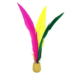 Basset Badminton Color Three-hair Badminton Special High-elastic Silicone Ball Head 10 Parts Of The Area