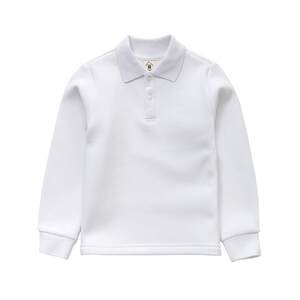 
Boys' velvet Polo shirt, thickened T-shirt, white school uniform, children's bottoming shirt top, big children's long-sleeved girl's