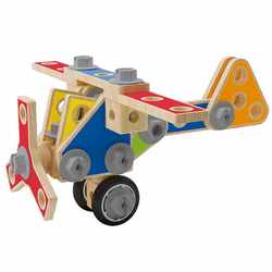 Hape Children's Toolbox Twisting Screw Changeable Twist Nut Boy Toy Building Blocks Aircraft Nut Dismantling Carpenter