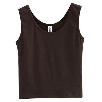 High -waist vest sleeveless sports solid color cotton bottoming shirt
