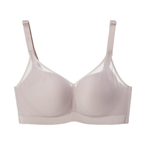 Flower underwear in the water, female no steel ring, small chest gathered chest, simple and comfortable light, light surface, no trace underwriting bra