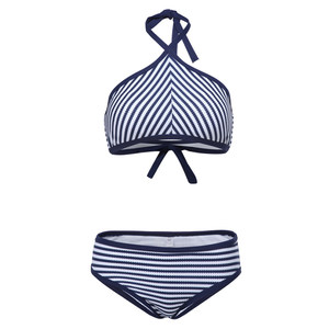 Korean new bikini male beach pants, small chest gathered steel bracket conservative conservative sunscreen couple swimsuit three -piece set
