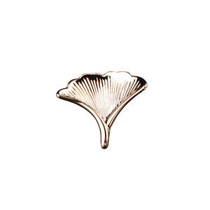 
Ginkgo leaf brooch ins trendy high-end exquisite badge business collar pin brooch pin button men and women suit accessories