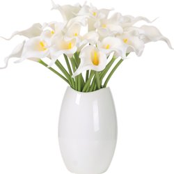 Calla lily simulated flower pu feel 10 soft plastic