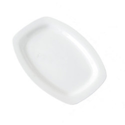 Bone china fish plate home creative rectangular ceramic plate