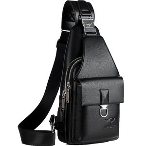 Mark Kangaro Men's Break Leather Pare Speed Cross -Sports Casual Bag Male Bag Men's Little Backpack Tide Brand