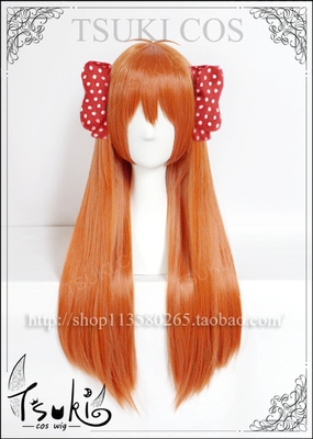 taobao agent TSUKI Monthly Girl Nogaki Kosakura Chiyoko original style styles softly closed face orange cosplay wig