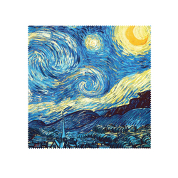Yuanben Originální Design Módní Tištěný Mobilní Telefon Digitální Ručník Ins Brýle Proti Větru Hadřík Na čištění Obrazovky Van Goghova Hvězdná Noc
