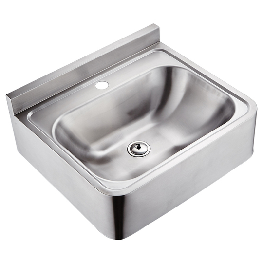 Holy Snow ステンレス製壁掛け洗面台 - 屋外用スクエアシンク