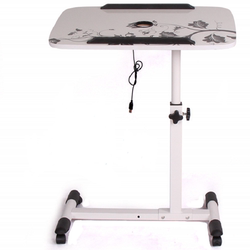 Simple folding removable rotating computer table