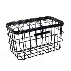 Solid electric car basket with larger three wheels thickened front