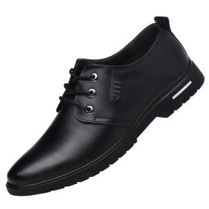 
Leather shoes men's genuine leather winter plus velvet 2025 new business formal wear inner heightening men's soft sole large size casual shoes