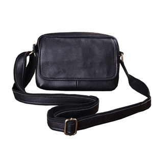 New leather mini bag small bag casual fashion shoulder bag men's cross -body bag Korean cowhide small shoulder bag