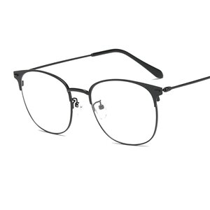Glasses frame male close vision glasses rack female retro hand -made fashion trend can be matched the round frame metal full frame super light