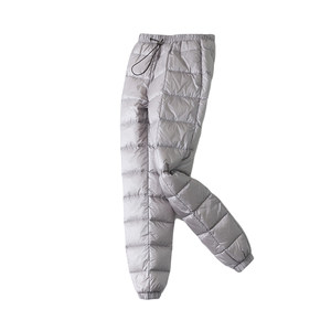 150 grams of velvet Harbin Travel Warm, Light Light Middle -aged Mom White Goose Plory Pants Female Wear Thick Winter