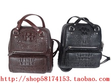 Тайская пресноводная крокодиловая кожа сумочка многофункциональный рюкзак черный рюкзак женский сундук