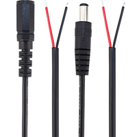 DC Cable 5.5*2.1/5525 Male To Female Monitor DC Power Extension Cable Thickened 12V Single Head