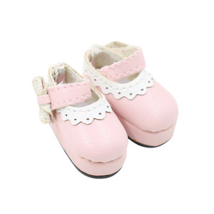 
ICY DBS small doll shoes handmade flat shoes pink blue bow shoes az lijia shoes