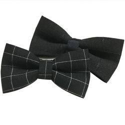 Black Tie Baby Boy Baby Baby Bow Tie 100 Days Old Black And White Plaid Bow Tie