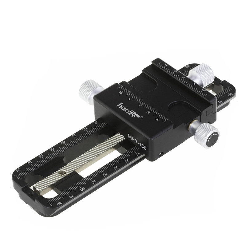Accessoires macro Minolta : soufflet, rail de mise au point, support macro et copieur de diapositives