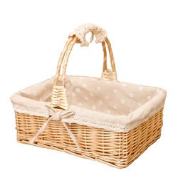 Wicker hand basket storage basket picnic
