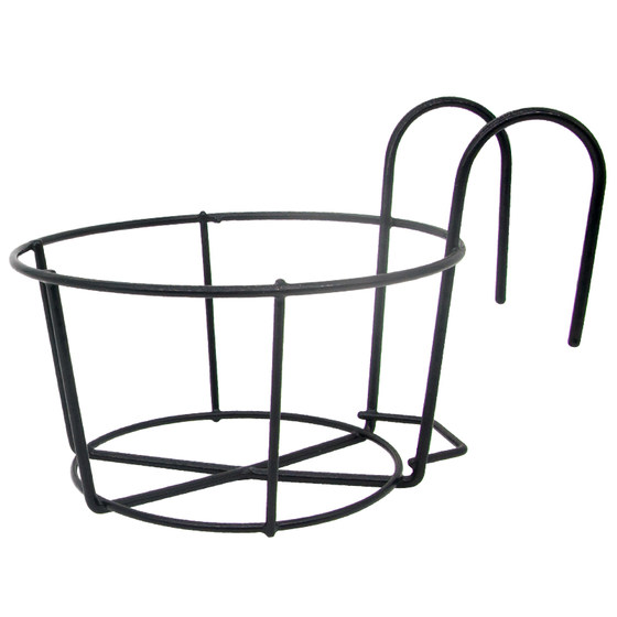 Balcony railings Hanging rack round flower pot special iron frame anti -theft net wall -mounted pot hanging basket flower basket hanging iron shelf