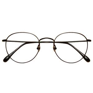Retro artistic eyeglass frame with male round frame and myopia eyeglass frame, Korean version of female trendy round face flat mirror