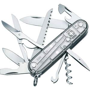 Victorian Swiss Army Knife 91mm Transparent Silver Hunter 1.3713.t7 Multifunctional Folding Swiss Sergeant Knife