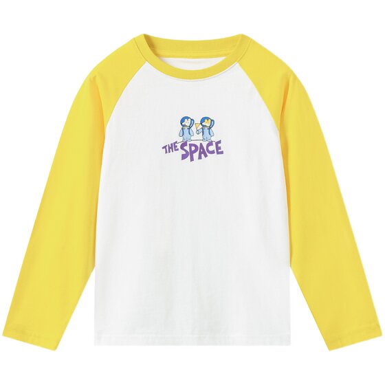 
MQD Ma Qidun children's clothing boys' long-sleeved T-shirt 25 spring and autumn new tops for large children's raglan sleeve children's bottoming shirt
