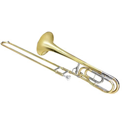 Professional Playing B-flat Tenor Trombone Brass Tube Horn Integrated Trumpet Wind Instrument With Portable Case