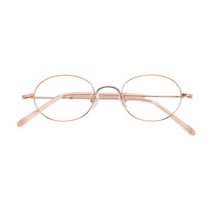 
2025 new small face pure titanium ultra-light oval small frame highly myopic gold wire thin frame myopia glasses frame for women