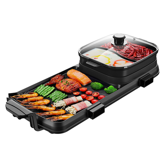 Aoran Korean Hot Pot & BBQ Grill - Multi-Function Electric Cooker