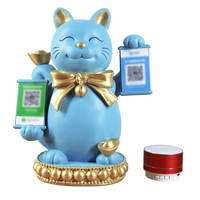 Lucky Cat Ornaments Opening Gifts Practical And Creative Opening Shop Audio Checkout Counter Qr Code Gifts